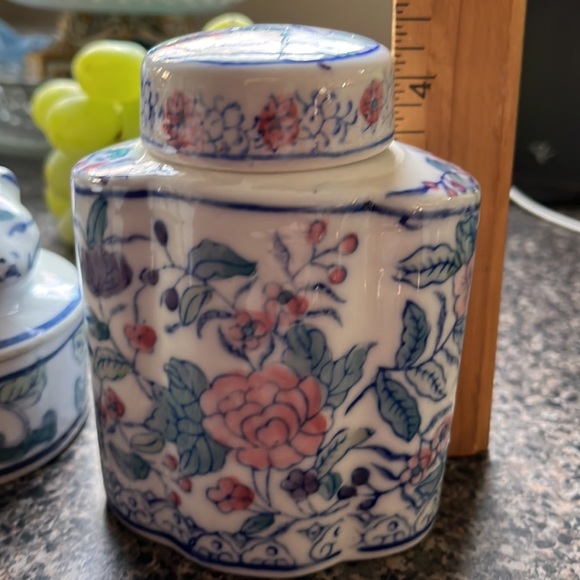 Vintage ceramic box & ginger jar 80’s - Picture 3 of 5
